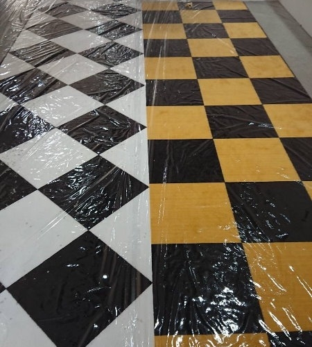 貴婦百貨B1~LV-棋盤格訂製地毯