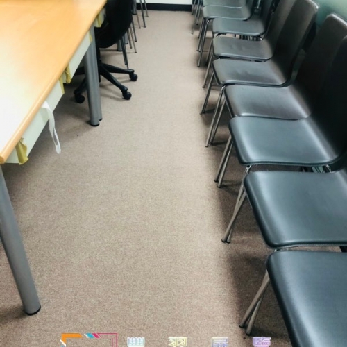 新店辦公室圈毛地毯加底料及7型壓條完工照片分享...