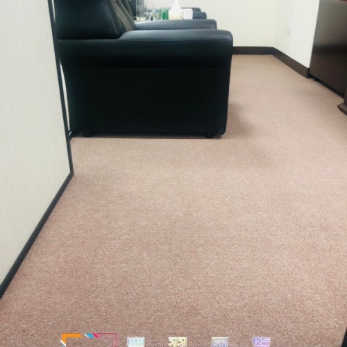新店辦公室圈毛地毯加底料及7型壓條完工照片分享...