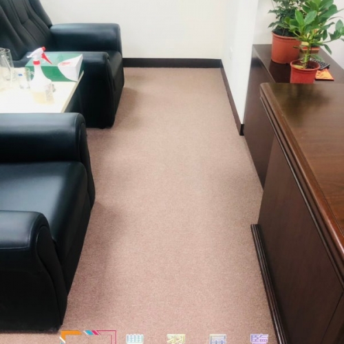 新店辦公室圈毛地毯加底料及7型壓條完工照片分享...