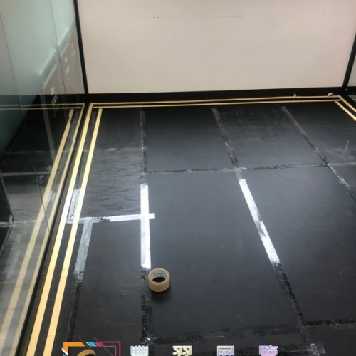新店辦公室圈毛地毯加底料及7型壓條完工照片分享...