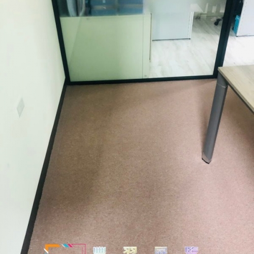 新店辦公室圈毛地毯加底料及7型壓條完工照片分享...