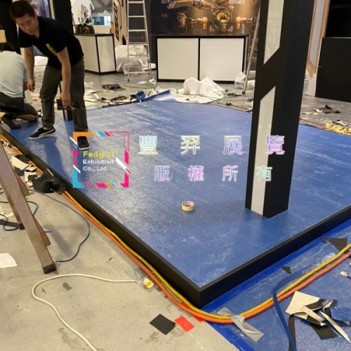 2019.12.26爭艷館-2019巴哈站聚-深藍色舞台施作