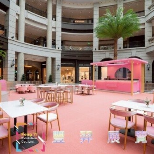2025年 BELLAVITA 寶麗廣場咖啡館-母親節活動,美美的粉紅色地毯～...